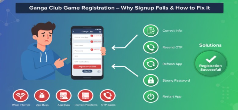 Ganga Club Game Registration – Why Signup Fails & How to Fix It